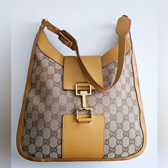 Gucci Handbags - *SOLD* Gucci GG Supreme Mustard Jackie Shoulder Bag